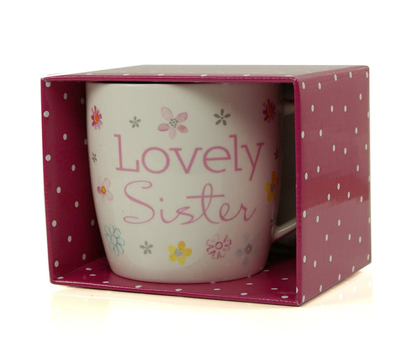 Sister Gift - Flower Collection Beautiful Mug In Gift Box New - hanrattycraftsgifts.co.uk