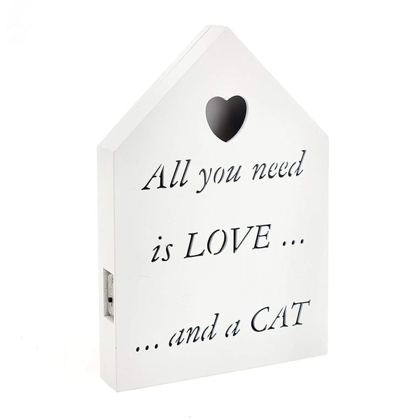 Brand new Led all you need is love ....and a cat - hanrattycraftsgifts.co.uk