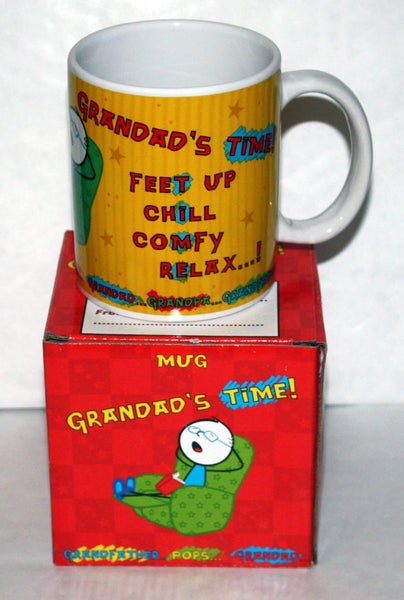 Grandad's Time Mug Ideal Gift - hanrattycraftsgifts.co.uk