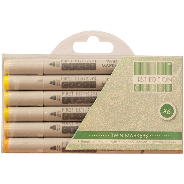 Trimcraft Yellows -First Edition Markers - hanrattycraftsgifts.co.uk