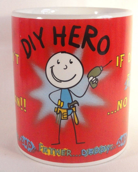 Try It Dad's Way Mug - DIY Hero - Ideal Father's Day Gift - hanrattycraftsgifts.co.uk