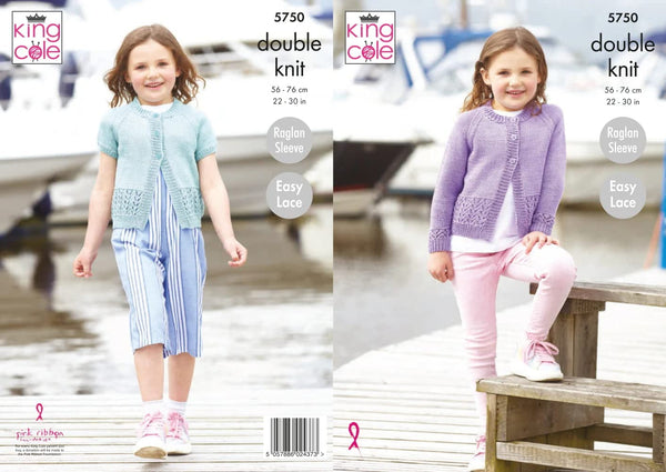 King Cole 5750 Cardigan Knitting Pattern