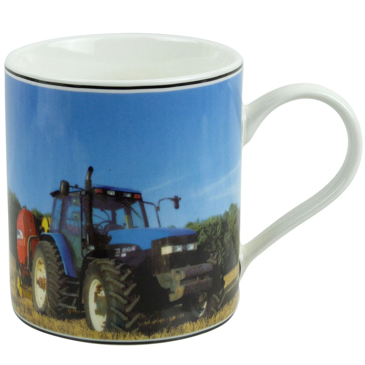 Harvest Rural Countryside blue mug - hanrattycraftsgifts.co.uk