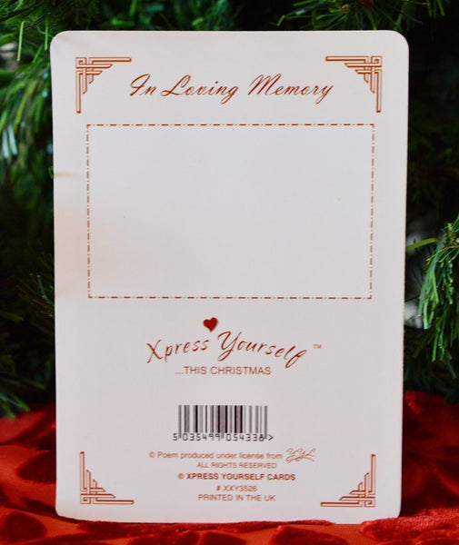 Graveside Memorial Christmas Card & Holder -A Precious Young Child - 3526 - hanrattycraftsgifts.co.uk