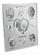 our wedding day silver colour photo frame 5 spaces for pictures - hanrattycraftsgifts.co.uk