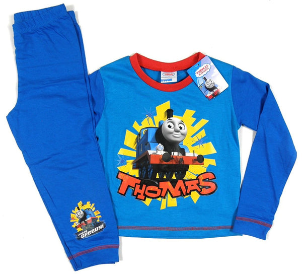 Thomas & Friends Boys Blue 'I Can Be Speedy!' Long Sleeve Pyjamas Set BNWT (3 - 4 Years) - hanrattycraftsgifts.co.uk