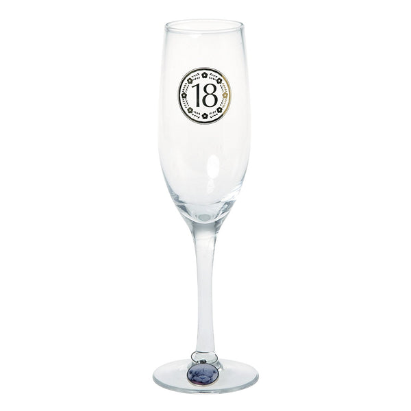 Me to You Me To You Tatty Teddy 18th Birthday Champagne Glass - hanrattycraftsgifts.co.uk