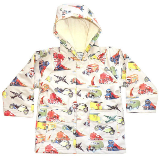 Powell Craft Boys Transport Raincoat-Rain Mac. - hanrattycraftsgifts.co.uk