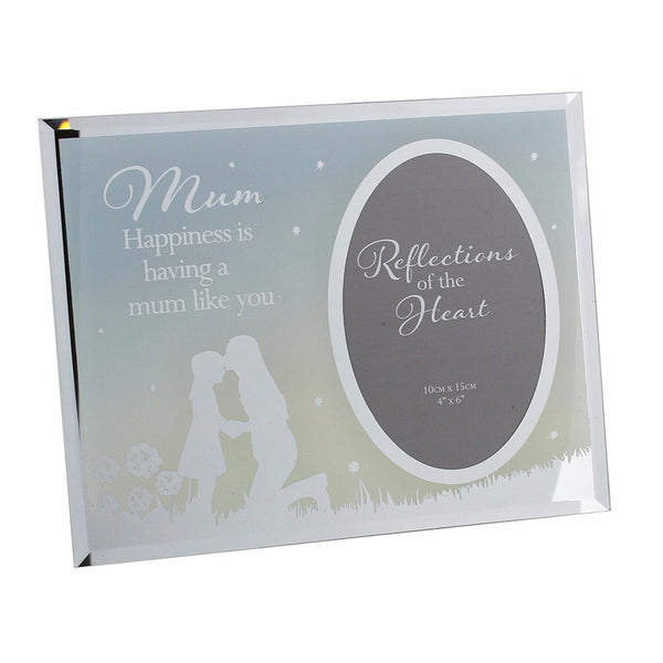 reflections of the heart mum frame - hanrattycraftsgifts.co.uk