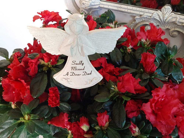 Dad Guardian Angel Stick Graveside Ornament - hanrattycraftsgifts.co.uk