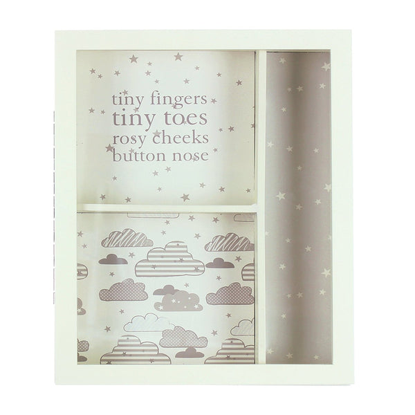 Bambino Baby Wooden Glass Fronted Keepsake Display Box - hanrattycraftsgifts.co.uk