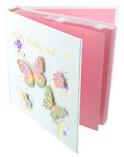 Talking Pictures Fanfare Collection 4" x 6" Photo Album - Birthday Wishes - hanrattycraftsgifts.co.uk