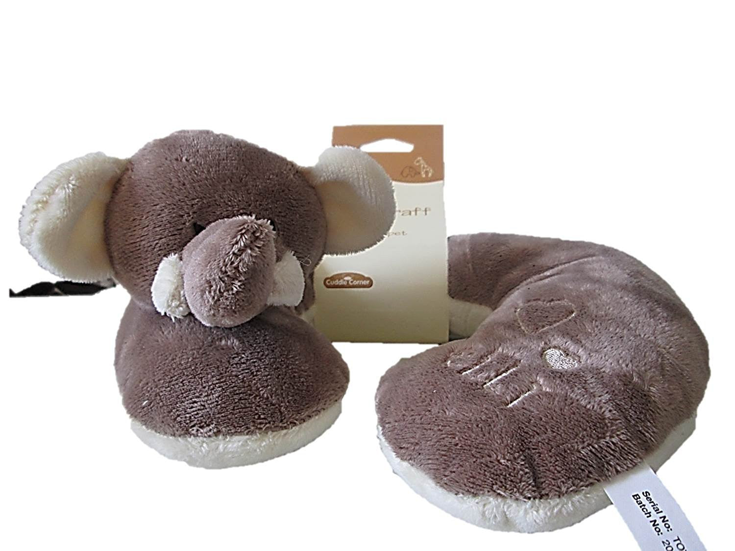 Elli & Raff Neck Pet Travel Pillow (Elephant) - hanrattycraftsgifts.co.uk