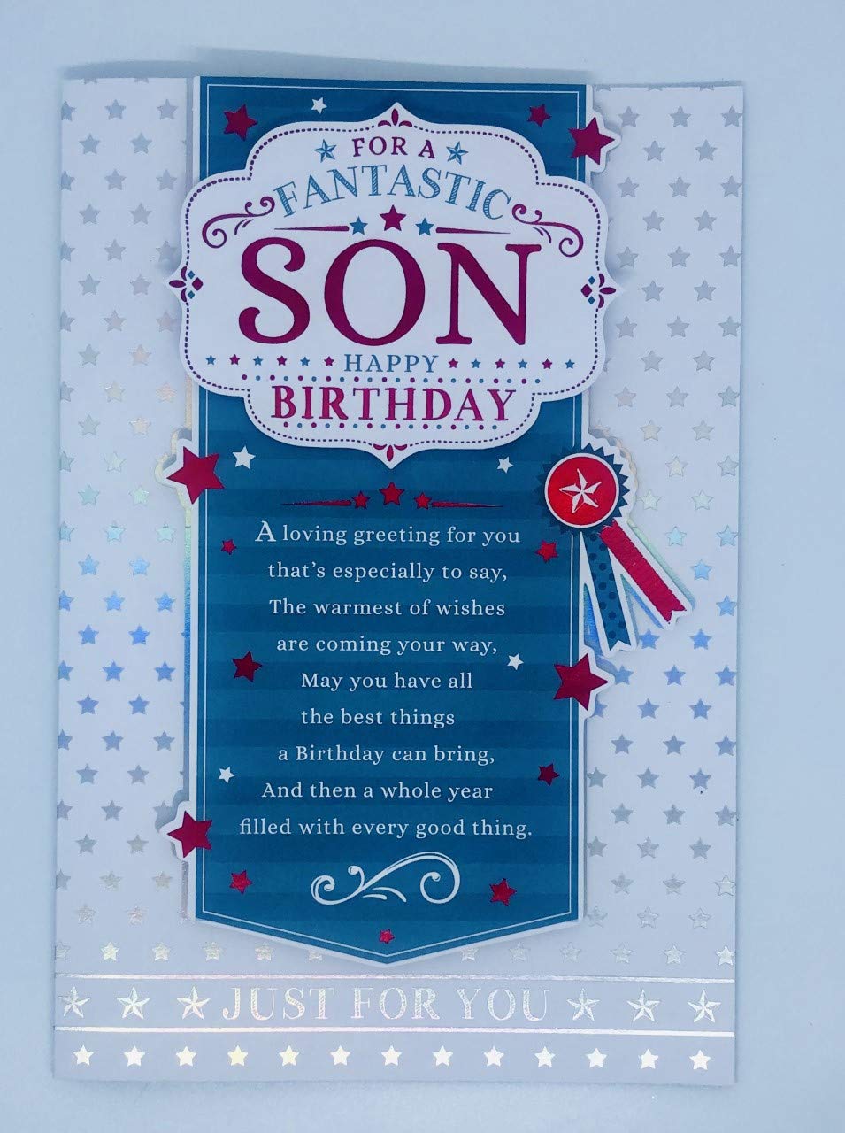 Special Son on Your Birthday Prestige Keepsake Boxed Cards - hanrattycraftsgifts.co.uk