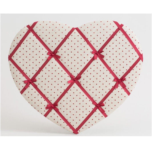 Red Heart Memo / Notice Board - hanrattycraftsgifts.co.uk