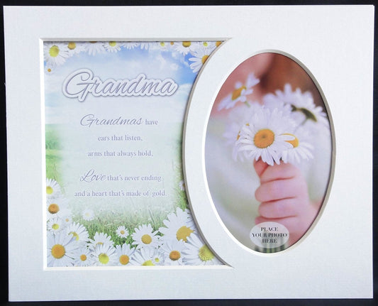 10 x 8 Sentiment Photo Mount Grandma Message - hanrattycraftsgifts.co.uk