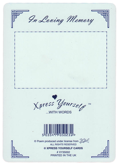 Memorial Graveside Card - In Loving Memory Of A Very Dear Dad - hanrattycraftsgifts.co.uk