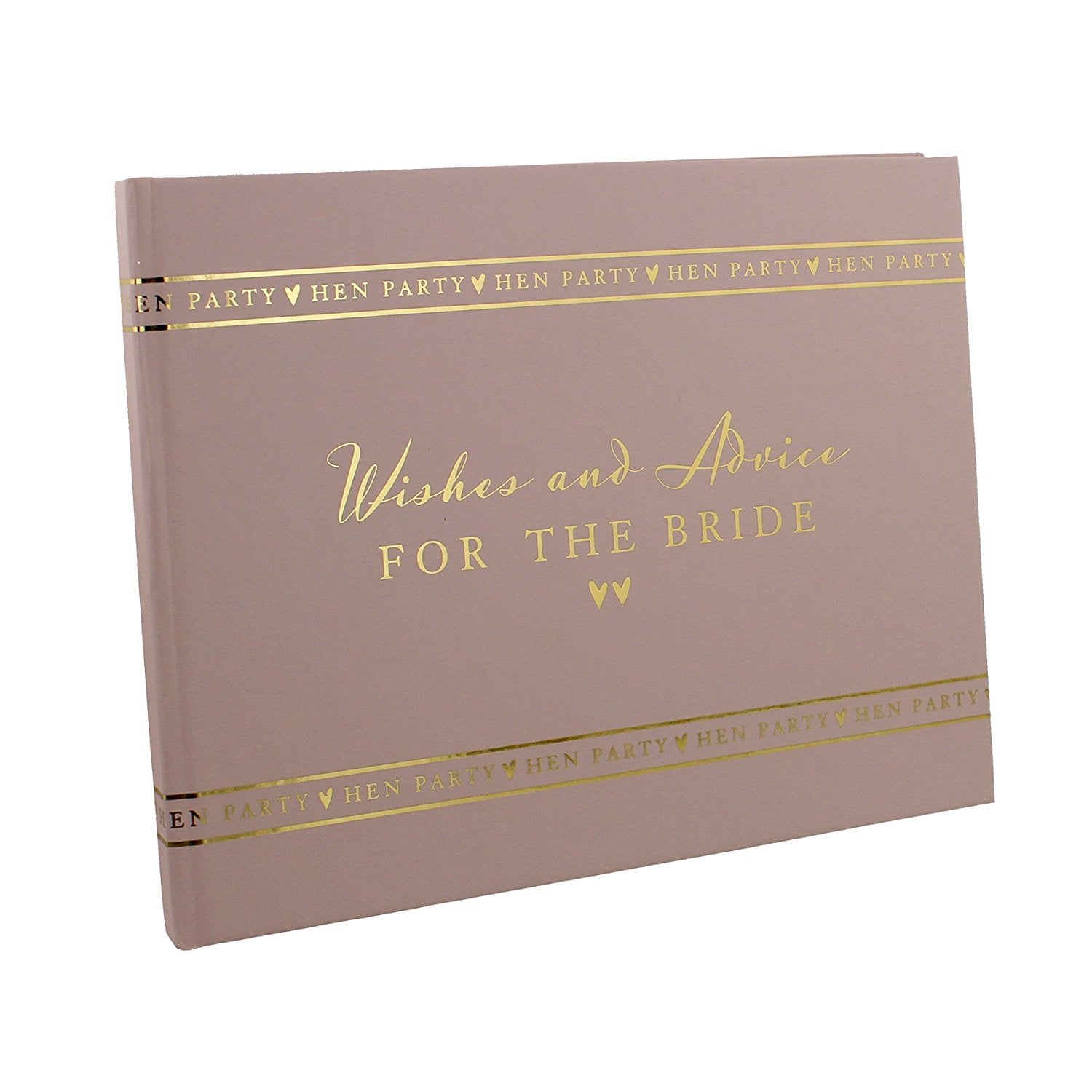 HEN PARTY Wishes & Advice For The Bride Pink Guest Book - hanrattycraftsgifts.co.uk
