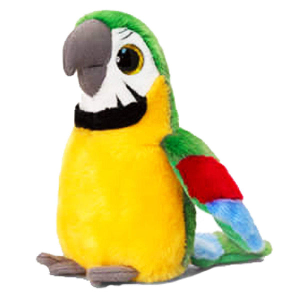 Keel Toys Sparkle Eye Parrot Toy - hanrattycraftsgifts.co.uk