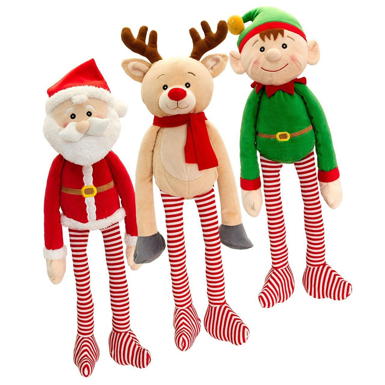 Keel Toys 30cm Dangly Xmas Characters (Choice of 3 Characters) - SX0489 - hanrattycraftsgifts.co.uk