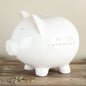 Beautiful Baby Savings Money Piggy Bank Gift Boxed - hanrattycraftsgifts.co.uk