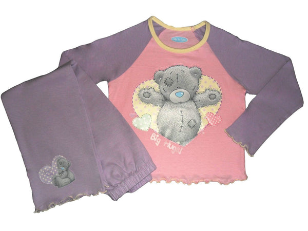 Me To You LILAC Tatty Teddy Bear Girls 2 Piece Pyjama Set - Size 2-3 Years - Long Sleeved Nightwear - hanrattycraftsgifts.co.uk
