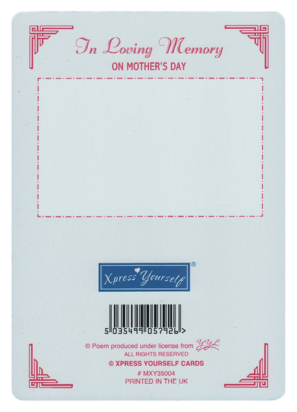 Loving Memory Mother's Day Graveside Memorial Card 5.75 x 4"- Memories Of You 35004 - hanrattycraftsgifts.co.uk