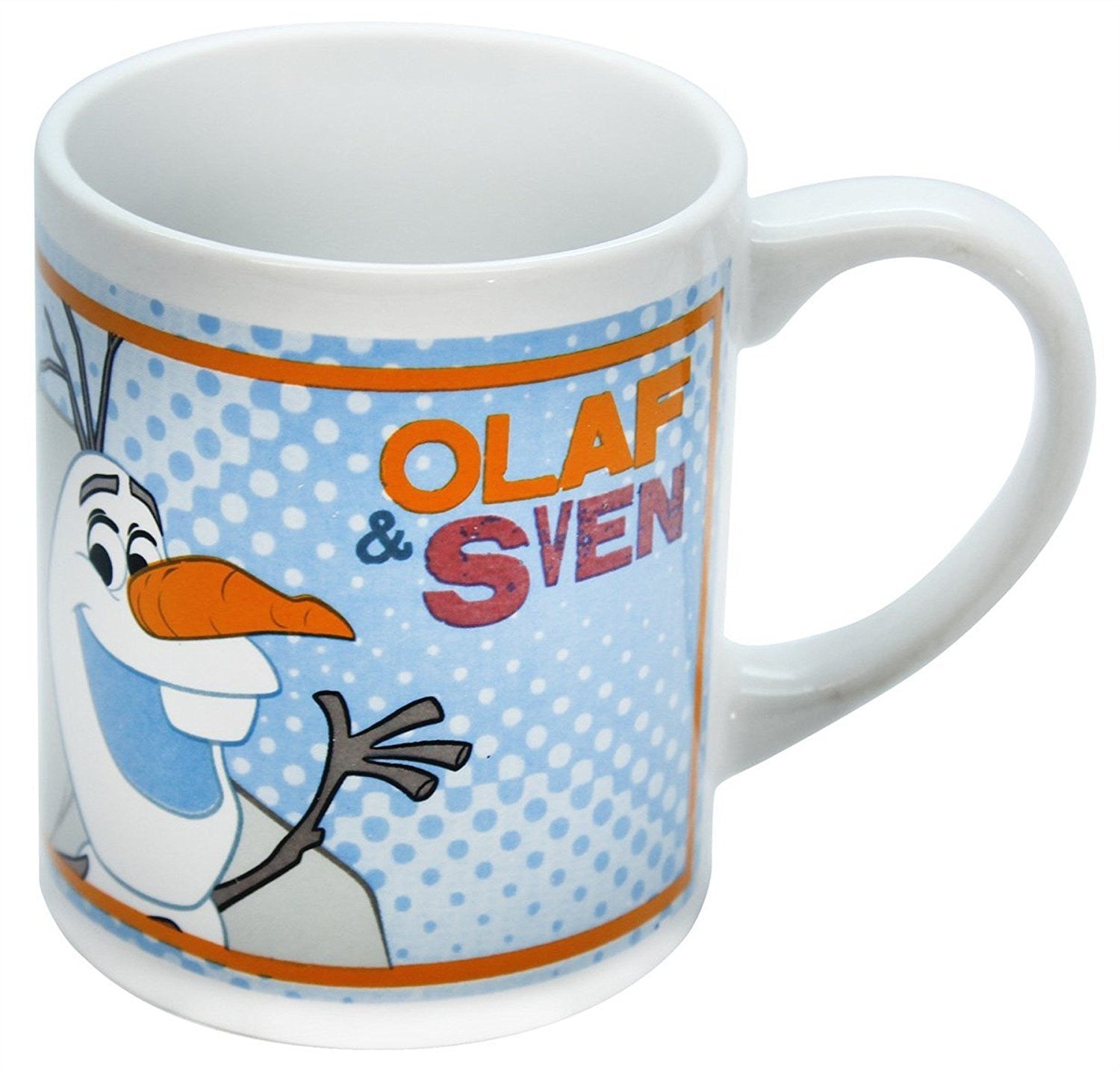 Disneys Frozen Olaf and Sven 8cm Mug - hanrattycraftsgifts.co.uk