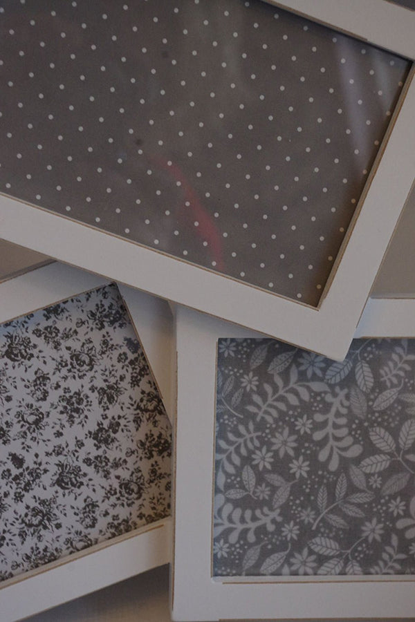 White Wooden Collage Photo Picture Frame Freestanding - hanrattycraftsgifts.co.uk