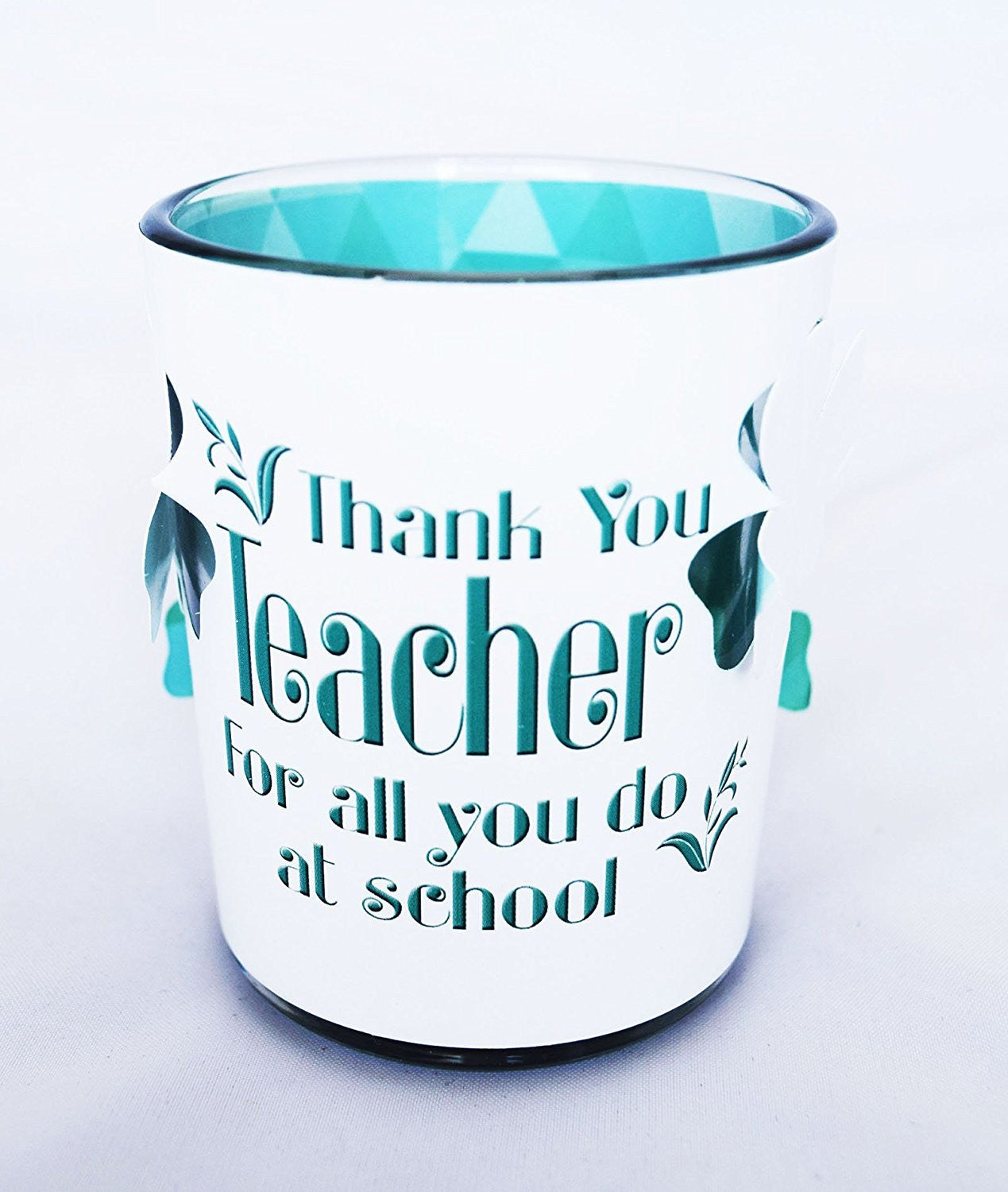 Thank You Teacher Tealight Candle Holder School Children End Term Gift Presents - hanrattycraftsgifts.co.uk