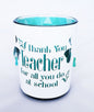 Thank You Teacher Tealight Candle Holder School Children End Term Gift Presents - hanrattycraftsgifts.co.uk