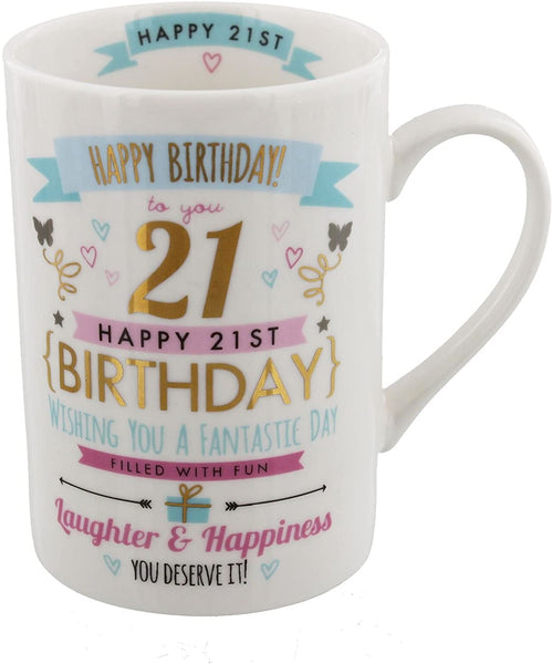 Mug Inscription 21th Birthday