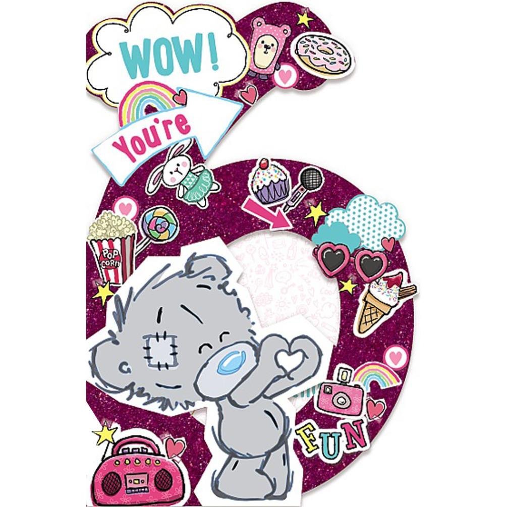 My Dinky 6th Birthday Me to You Bear Birthday Card - hanrattycraftsgifts.co.uk
