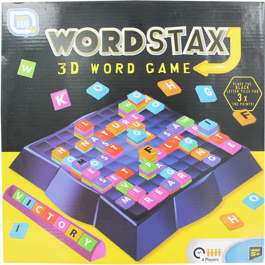 Word Stax 3D Word Game Family Spelling Board