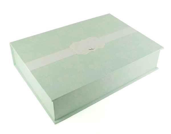 Love & Cherish Wedding Paperwrap Keepsake Box 31 x 22 cms Wedding Gift - hanrattycraftsgifts.co.uk