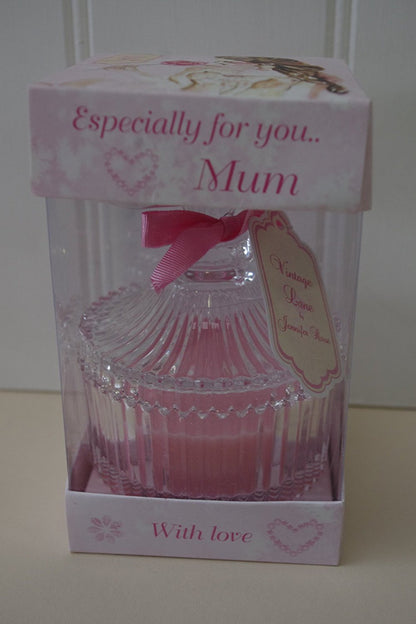 Jenifer Rose Especially For You Mum Scented Candle In Glass Jar Rose - hanrattycraftsgifts.co.uk