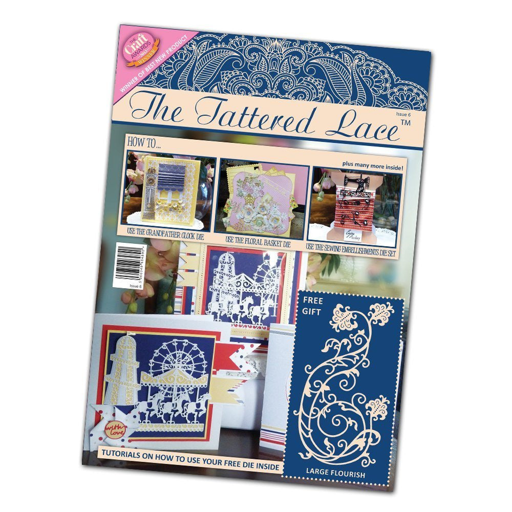 Tattered Lace Issue 6 Magazine, Multi-Colour - hanrattycraftsgifts.co.uk