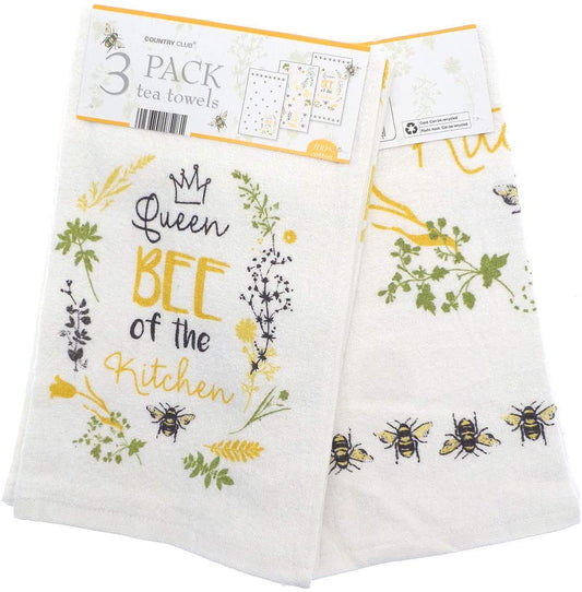 Tea & Biscuits Design Tea Towel 3pk