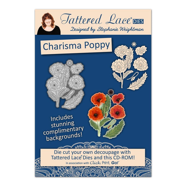 tattered lace christmas charisma poppy cd rom set - hanrattycraftsgifts.co.uk