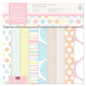 Papermania 8 x 8-inch Capsule Collection Spot and Stripe Pastels Paper, Pack of 32, Multi-Colour - hanrattycraftsgifts.co.uk