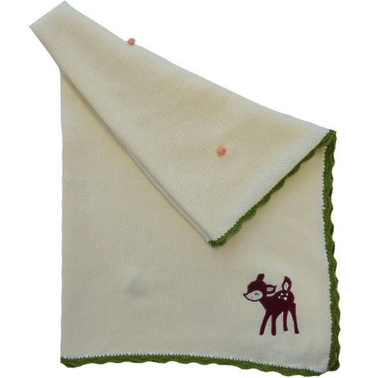 woodland creature cot blanket 75cm x 107cm - hanrattycraftsgifts.co.uk