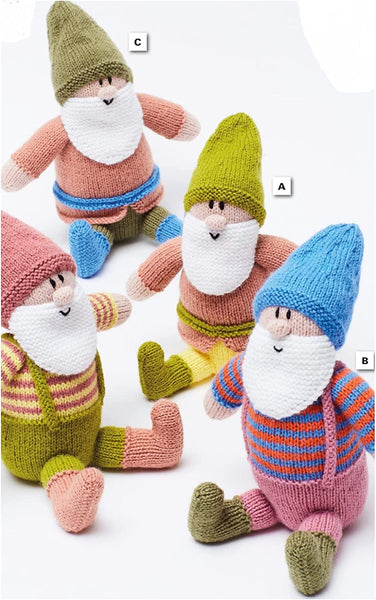 King Cole 9151 Knitting Pattern Gnome Toys in Big Value DK