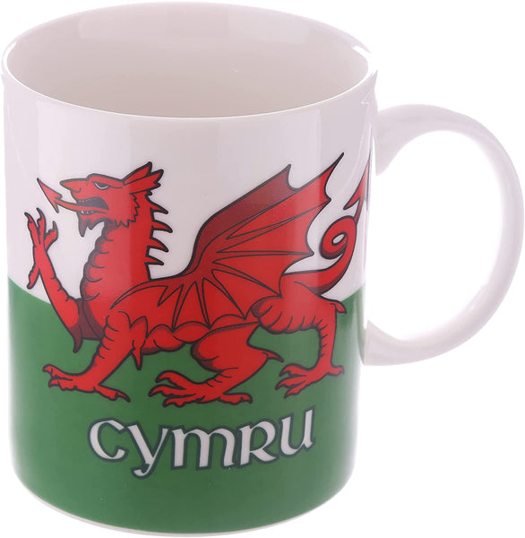 Wales Welsh Dragon Design Collectable Porcelain Coffee Tea Mug Home Kitchenware