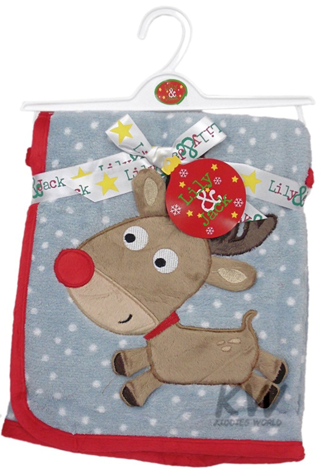 Christmas Babies Soft Fleece Winter Blanket & Comforter Set reindeer - hanrattycraftsgifts.co.uk