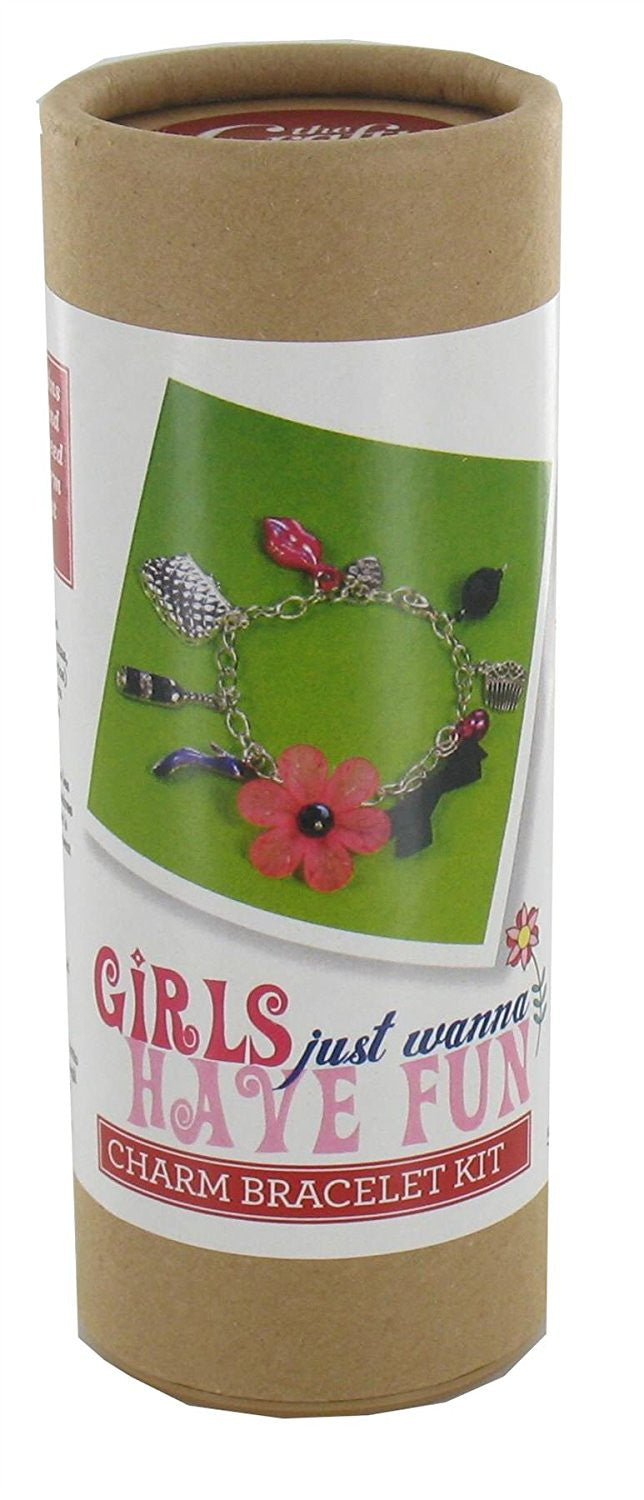 Girls Just Wanna Have Fun Bracelet Kit - includes gift tag - hanrattycraftsgifts.co.uk