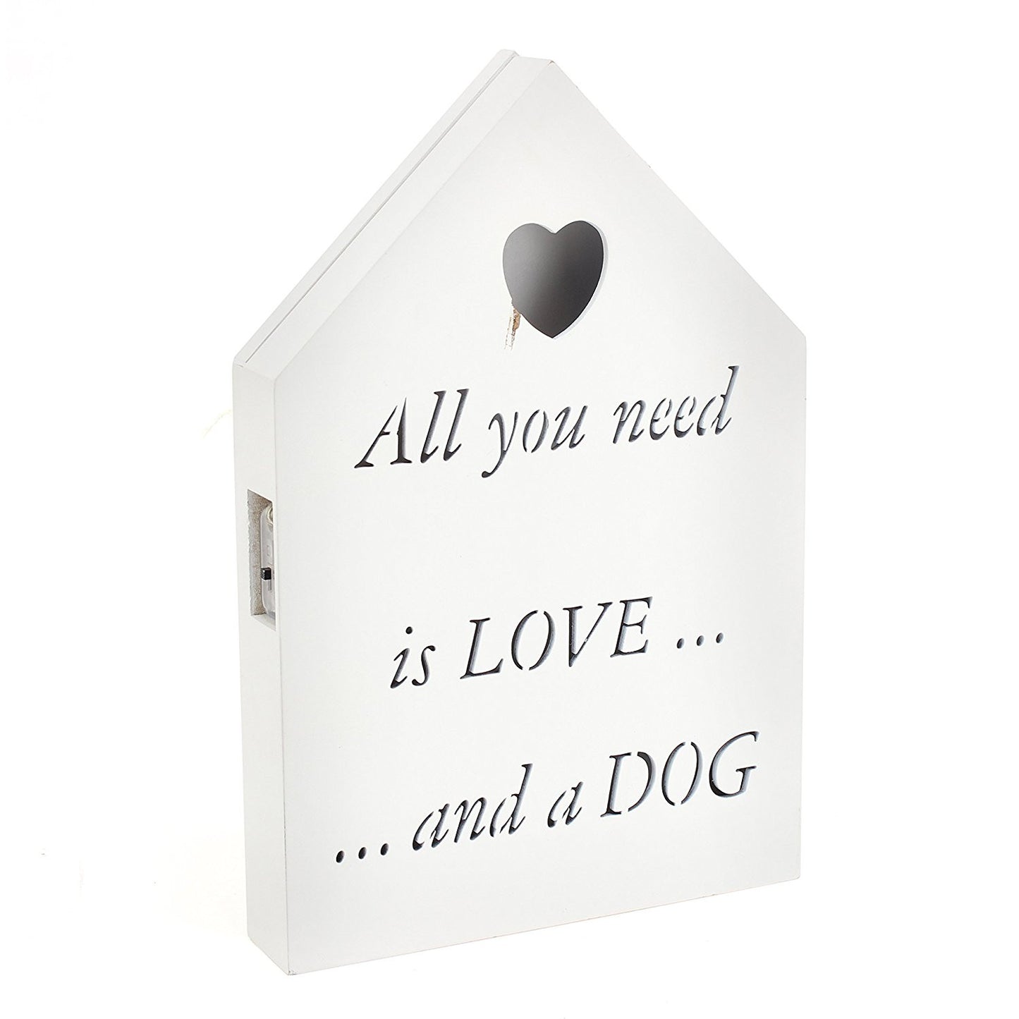 Brand new led all you need is love.... and a dog plaque - hanrattycraftsgifts.co.uk