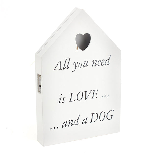 Brand new led all you need is love.... and a dog plaque - hanrattycraftsgifts.co.uk