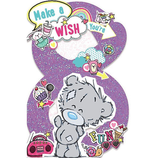 My Dinky 8th Birthday Me to You Bear Birthday Card - hanrattycraftsgifts.co.uk