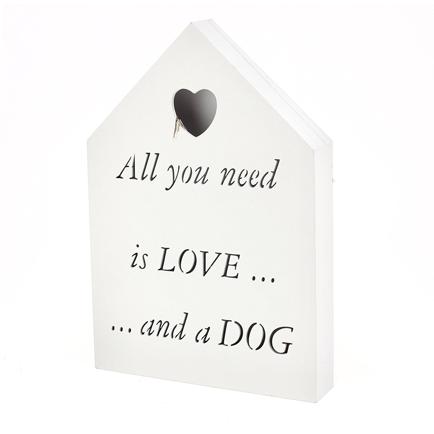 Brand new led all you need is love.... and a dog plaque - hanrattycraftsgifts.co.uk