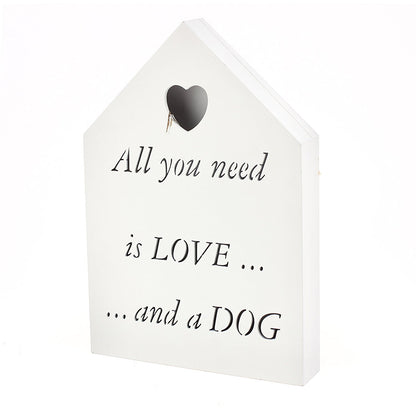 Brand new led all you need is love.... and a dog plaque - hanrattycraftsgifts.co.uk